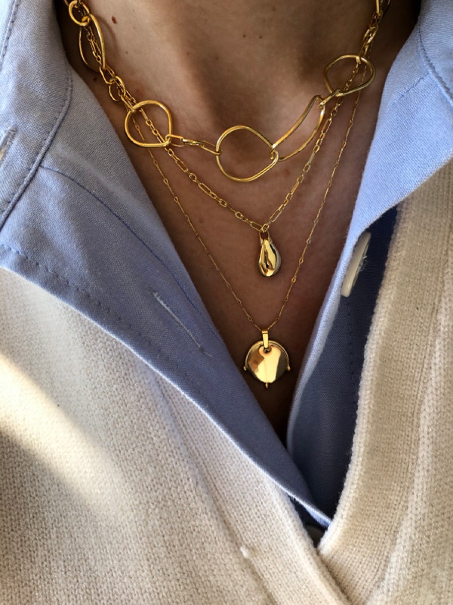 Necklaces Tomfoolery London | Stella Necklace Gold Plated