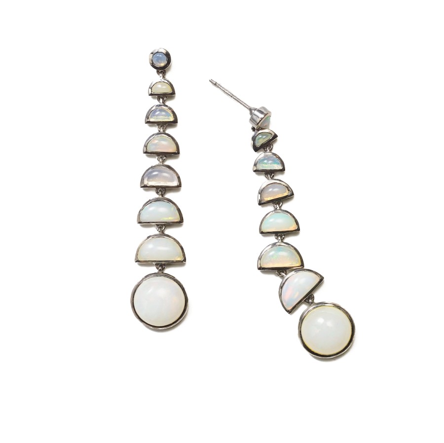 Earrings Tomfoolery London | Ethiopian Opal Ballbearing Earrings