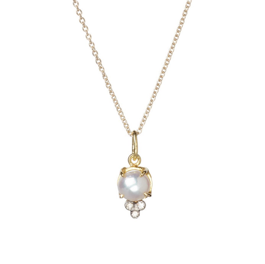 Necklaces Tomfoolery London | Doddie Pearl Pendant