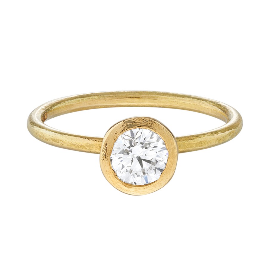 Rings Tomfoolery London | 18Ct Yellow Gold Diamond Solitaire Ring