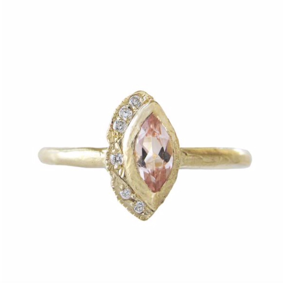 Rings Tomfoolery London | Petite Native Morganite Ring