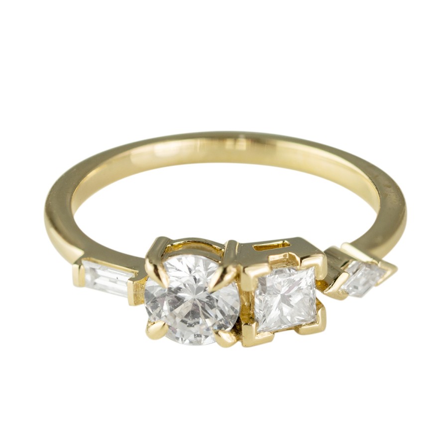 Rings Tomfoolery London | Quad Mixed Cut Diamond Ring