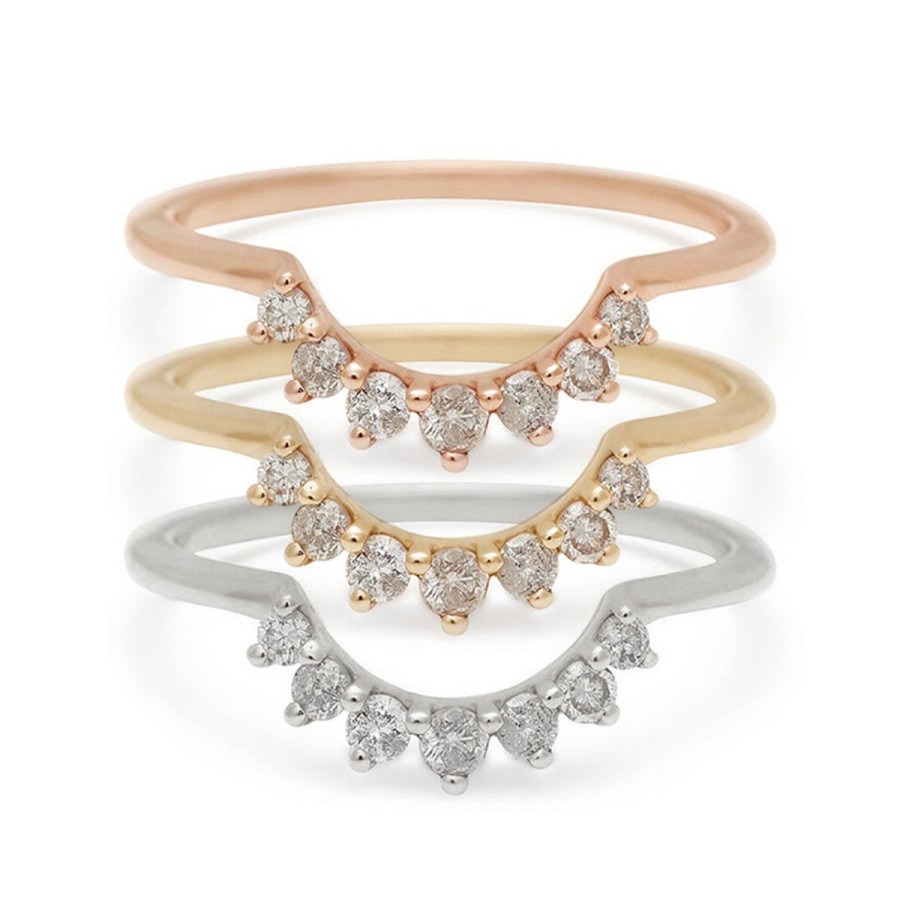 Rings Tomfoolery London | Grey Diamond Grand Tiara Band