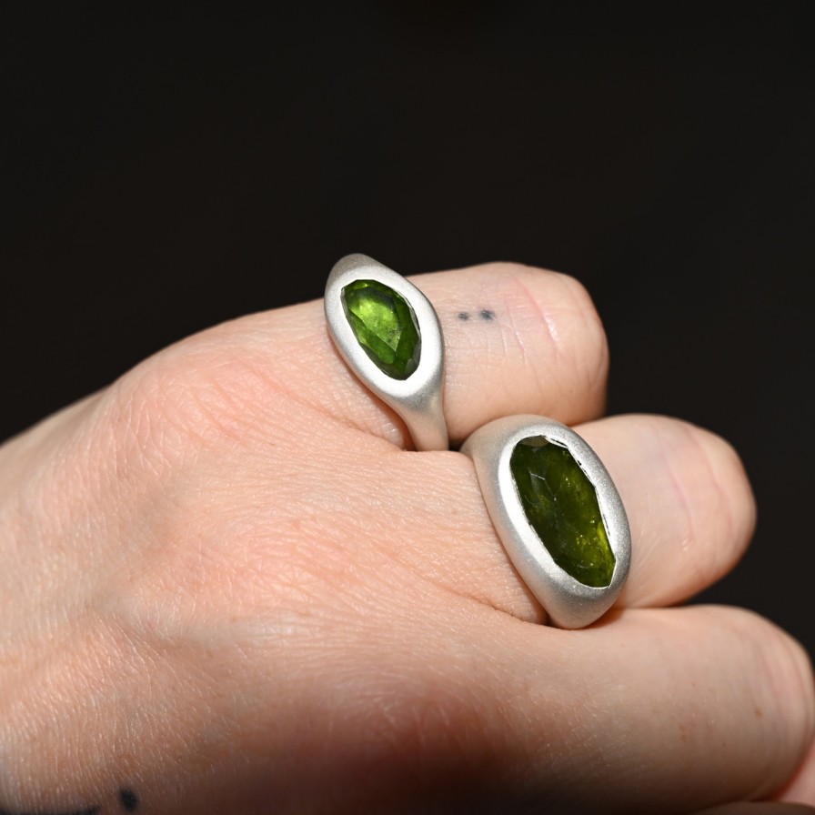 Rings Tomfoolery London | Tourmaline Curved Ring 0.5