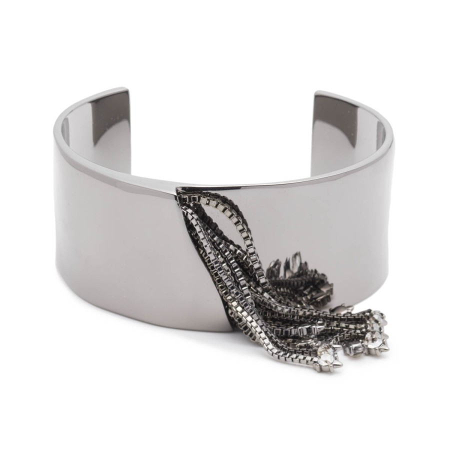 Bracelets Tomfoolery London | Chain Tassel Cuff Bracelet