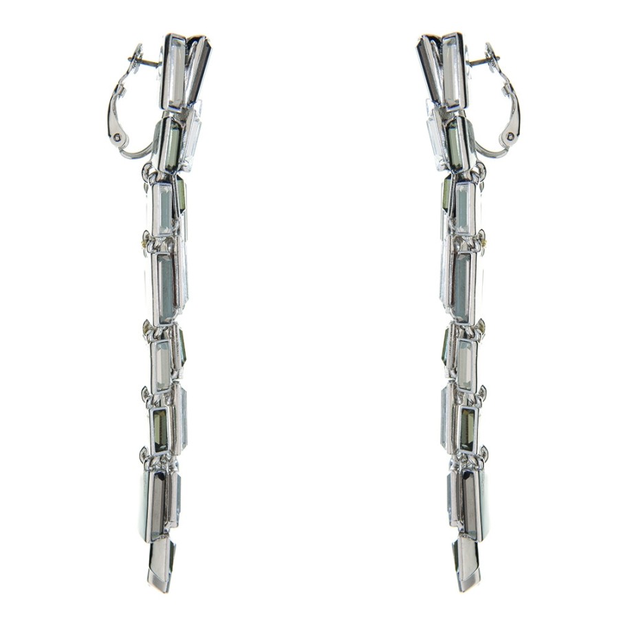 Earrings Tomfoolery London | Caddis Multi Baguette Long Earrings