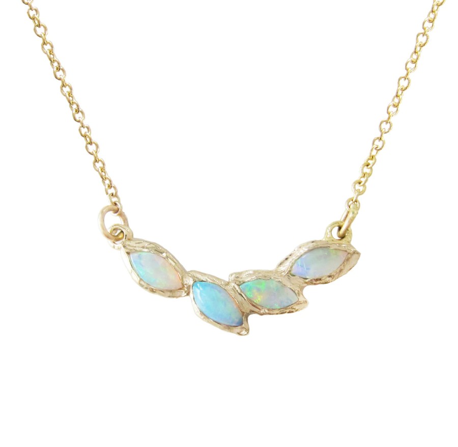 Necklaces Tomfoolery London | Petal Opal Necklace