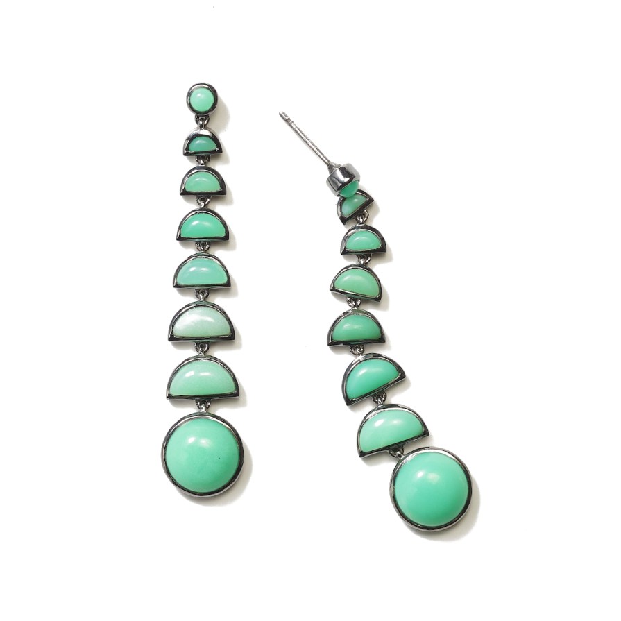 Earrings Tomfoolery London | Chrysoprase Ballbearing Earrings