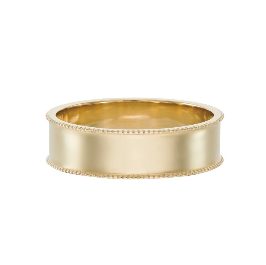 Rings Tomfoolery London | 5.5Mm Dala Milgrain Edged Band