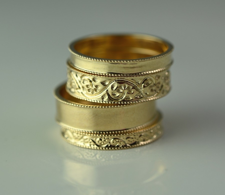 Rings Tomfoolery London | 5.5Mm Dala Milgrain Edged Band