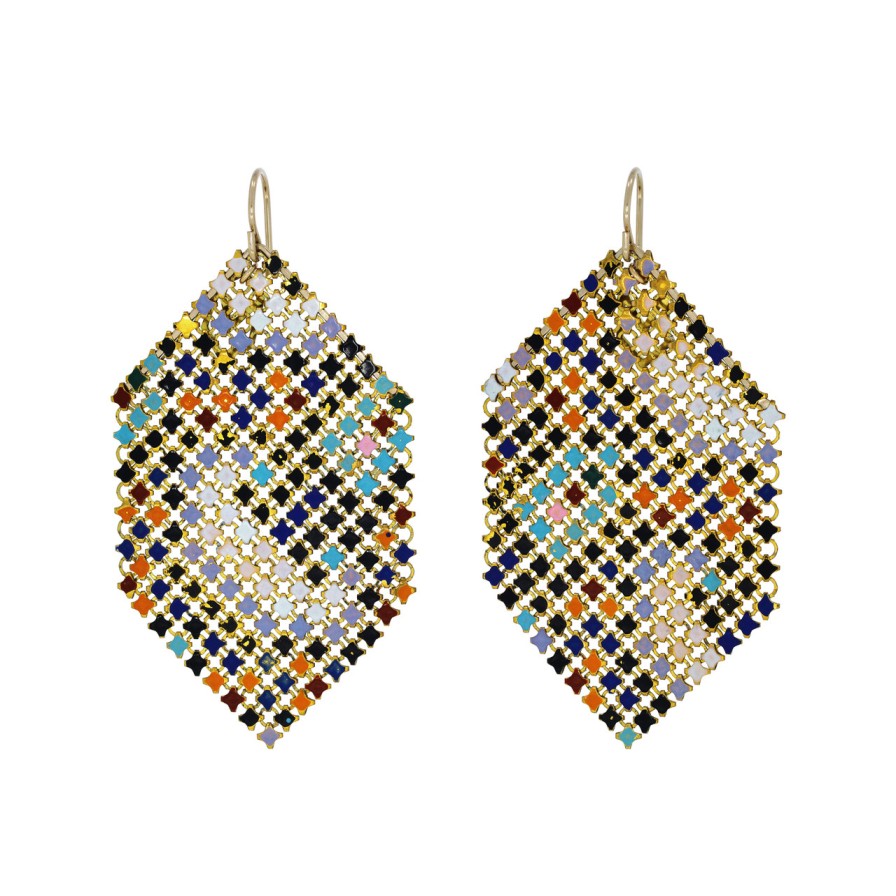 Earrings Tomfoolery London | Confetti Mesh Drop Earrings