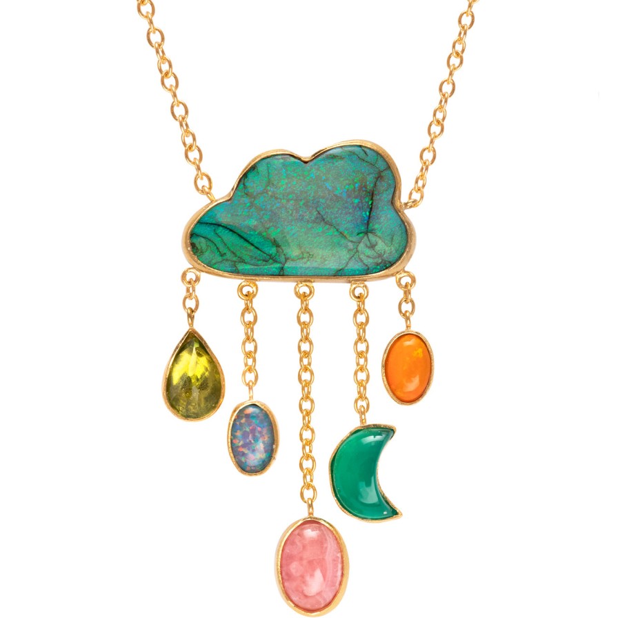 Necklaces Tomfoolery London | Opal Cloud Necklace