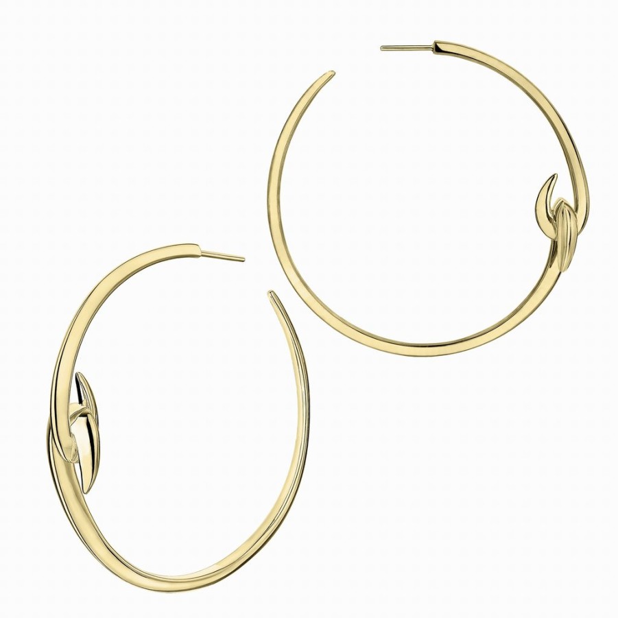 Earrings Tomfoolery London | Large Hook Hoop Earrings