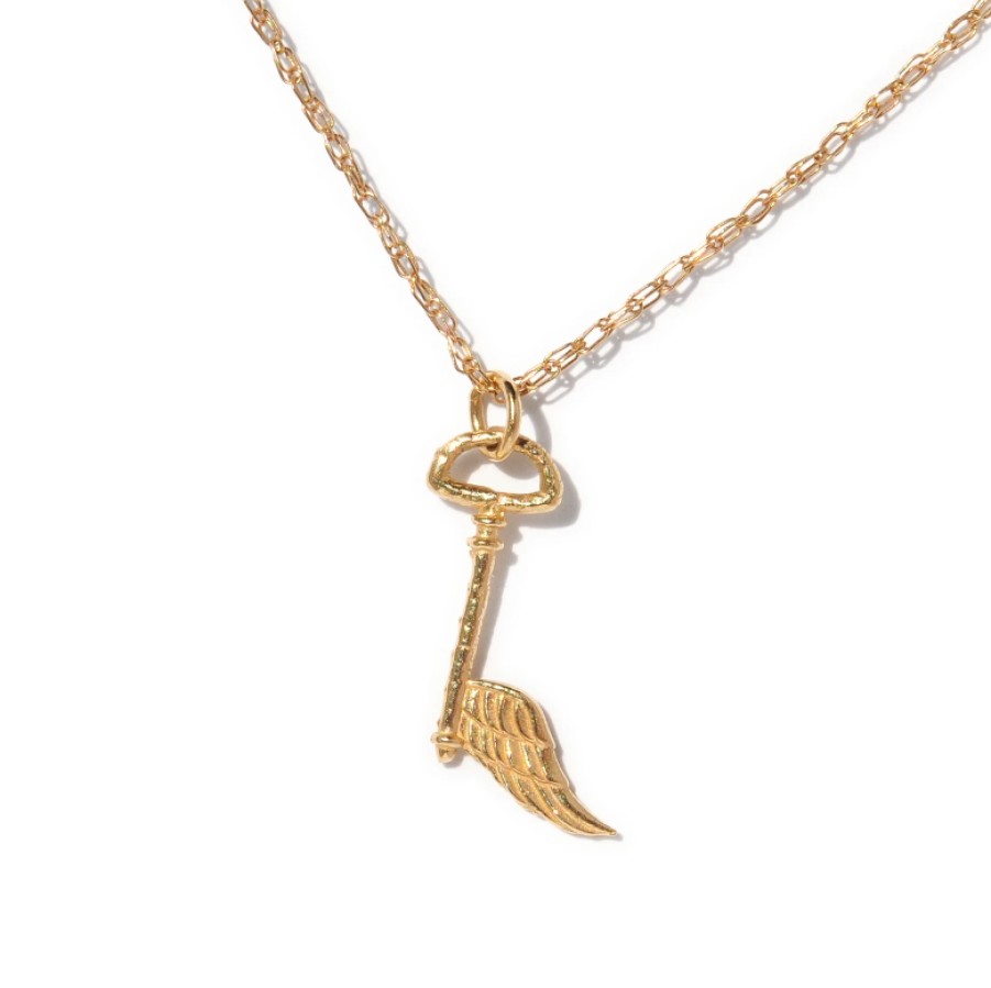 Necklaces Tomfoolery London | Angel Key Necklace