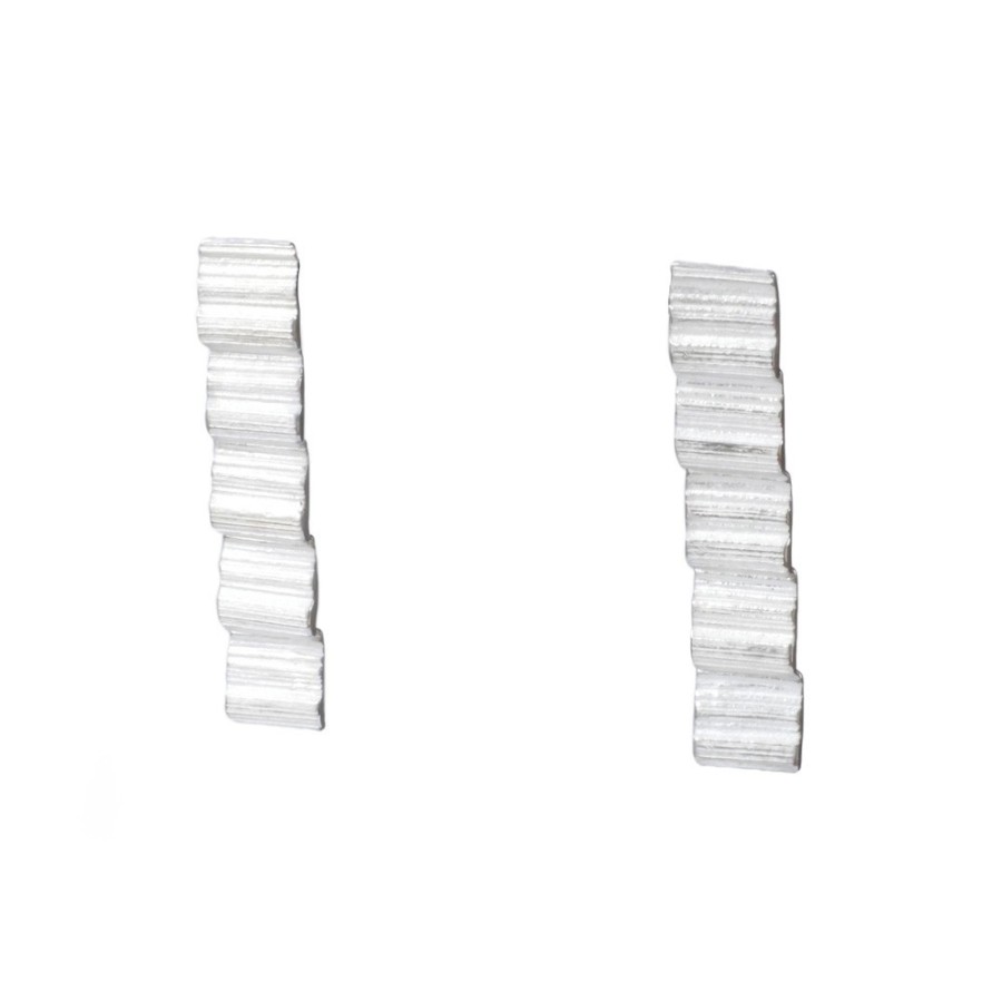 Earrings Tomfoolery London | Long Drop Silver Earrings