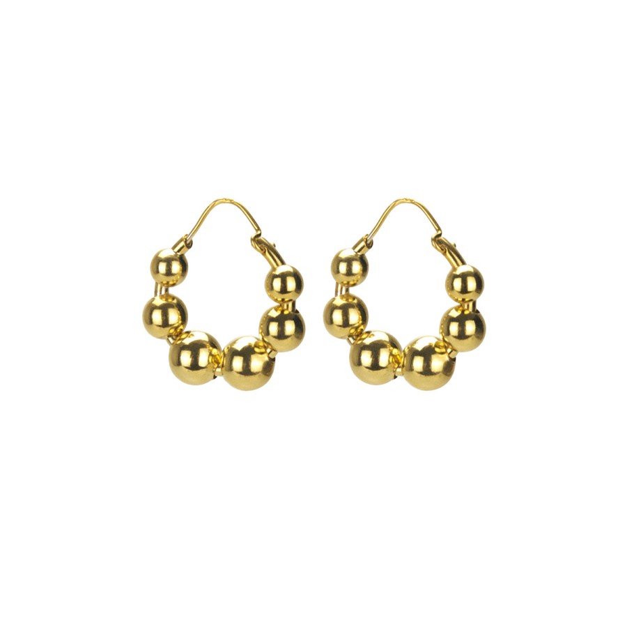 Earrings Tomfoolery London | Talon Hoop Earrings Gold Plated