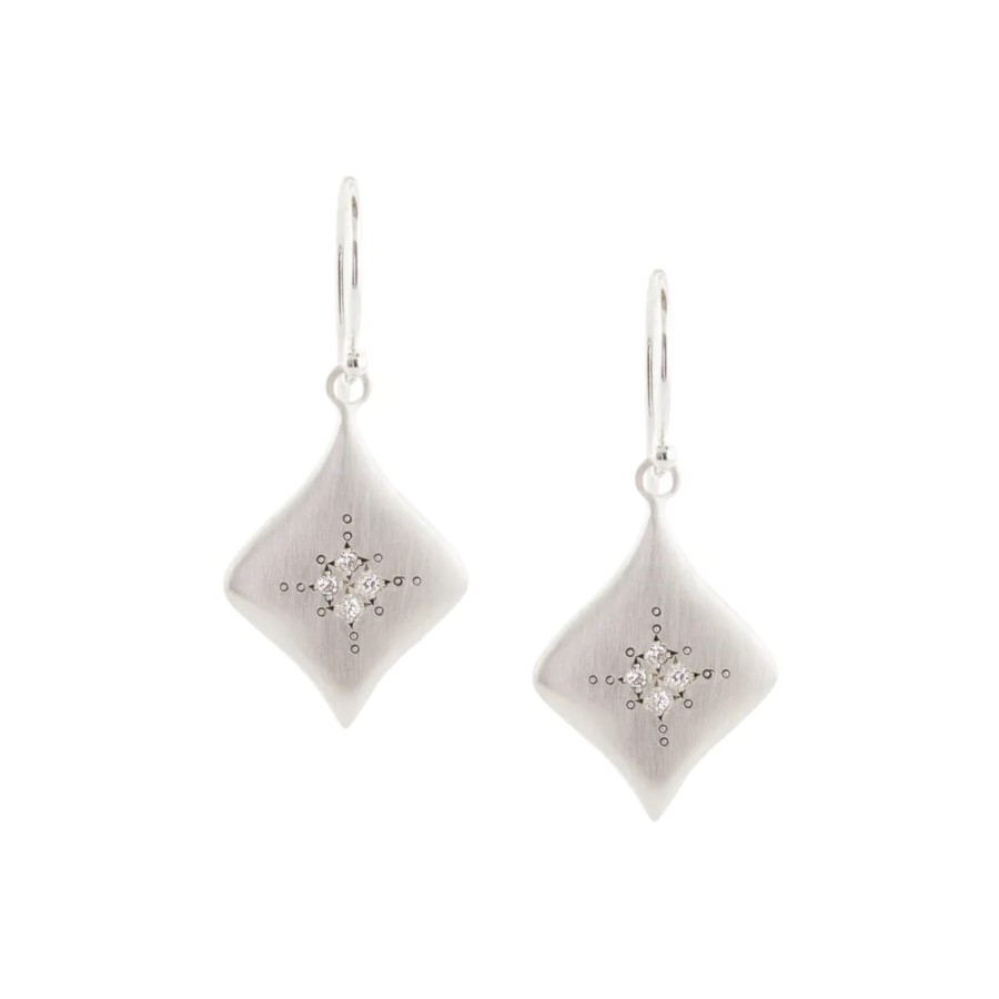 Earrings Tomfoolery London | Silver Night Drop Earrings