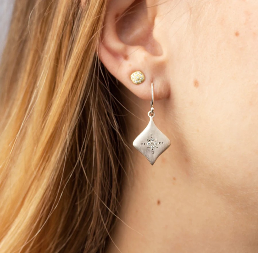 Earrings Tomfoolery London | Silver Night Drop Earrings