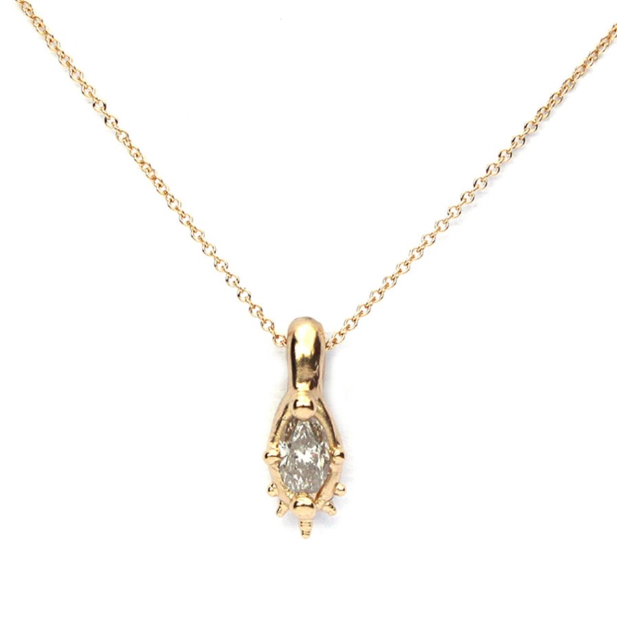 Necklaces Tomfoolery London | Marquise Diamond Necklace