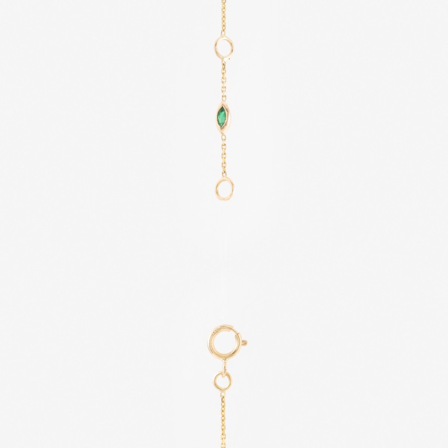 Necklaces Tomfoolery London | Gaia Sapphire & Emerald Necklace