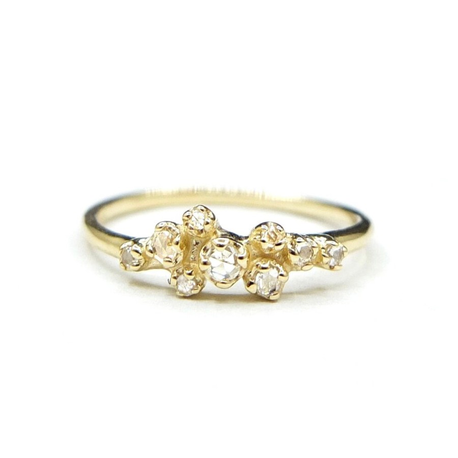 Rings Tomfoolery London | Rose Bush Ring With Rose Cut Diamond