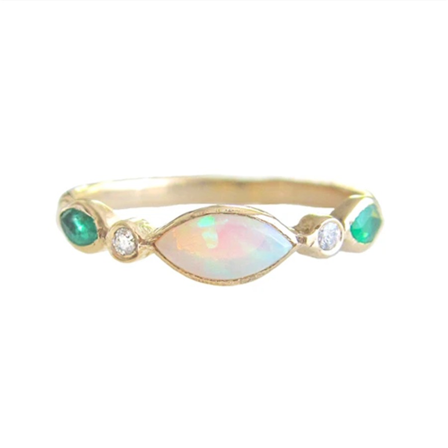 Rings Tomfoolery London | Aurora Emerald Ring