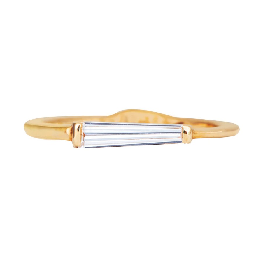 Rings Tomfoolery London | Tapered Baguette Diamond Ring