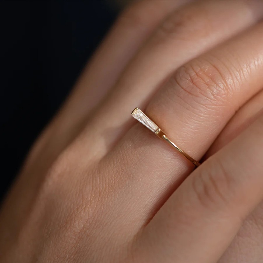 Rings Tomfoolery London | Tapered Baguette Diamond Ring