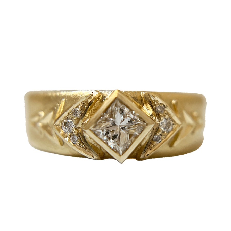 Rings Tomfoolery London | Square Diamond Reflections Ring