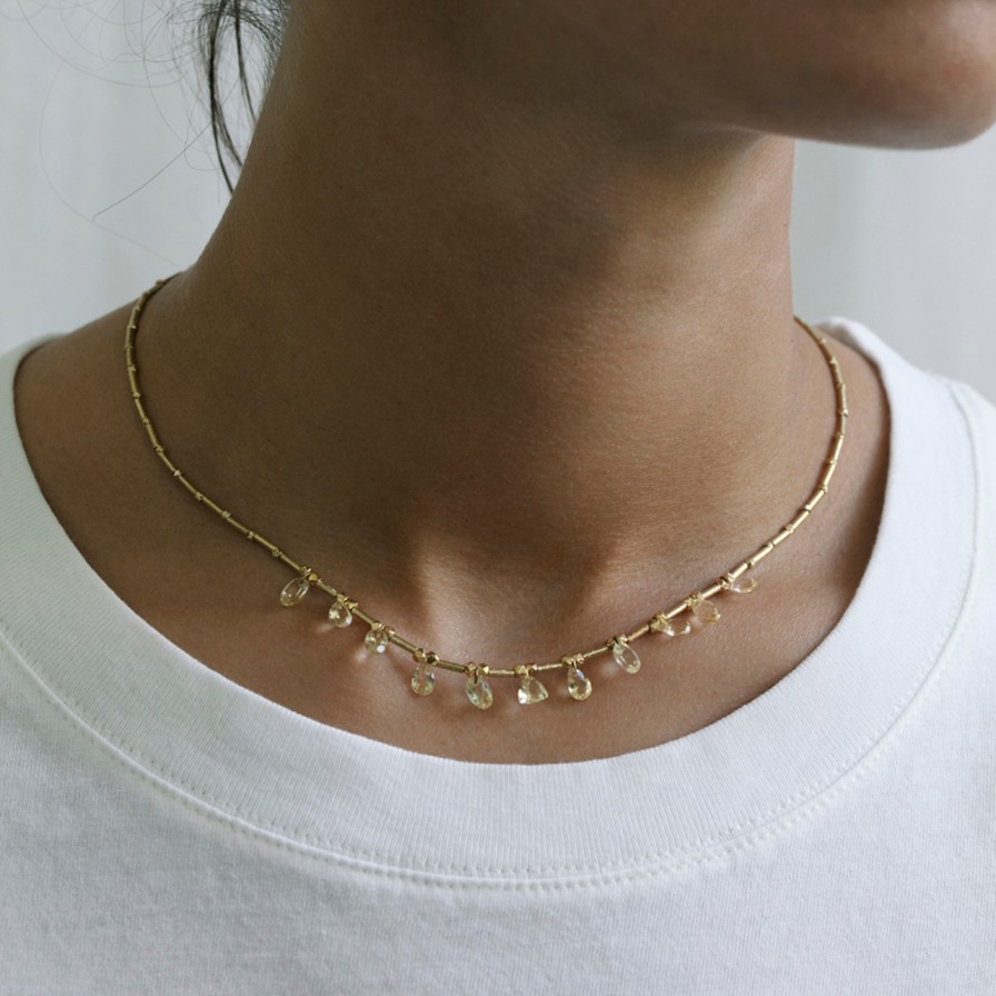 Necklaces Tomfoolery London | Citrony Gold