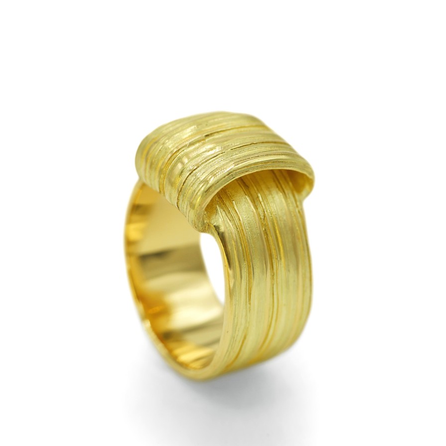 Rings Tomfoolery London | Absolu 'Flow' 18Ct Yellow Gold Ring