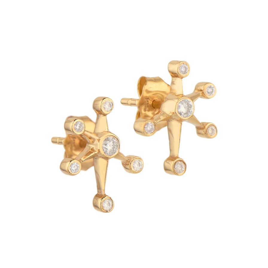 Earrings Tomfoolery London | Constellation Diamond Studs