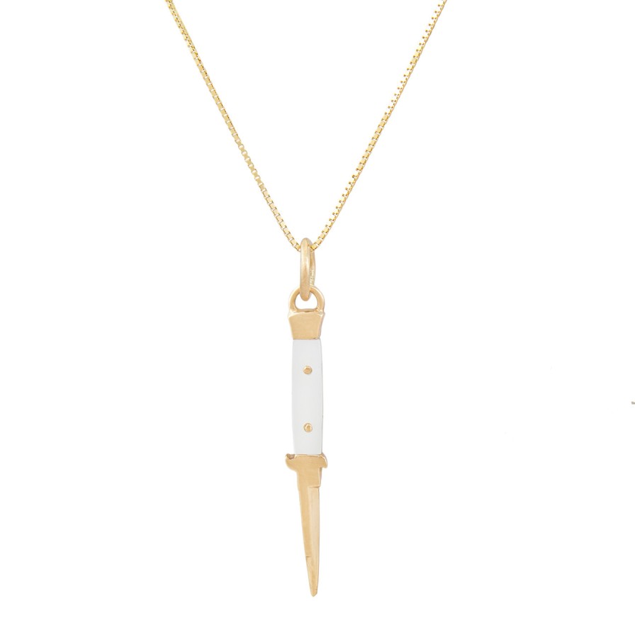 Necklaces Tomfoolery London | Gold Cutty Necklace