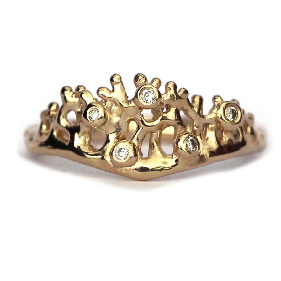 Rings Tomfoolery London | Scattered Diamonds Coral Reef Ring