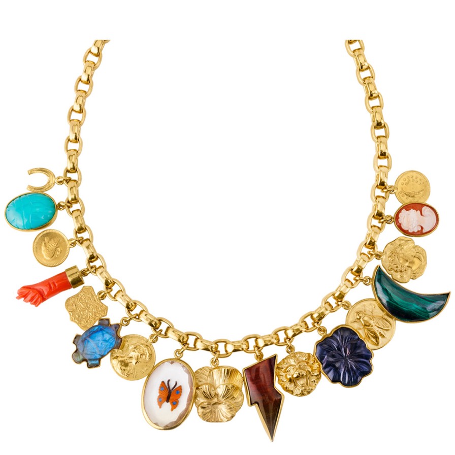 Necklaces Tomfoolery London | Chunky Charm Necklace