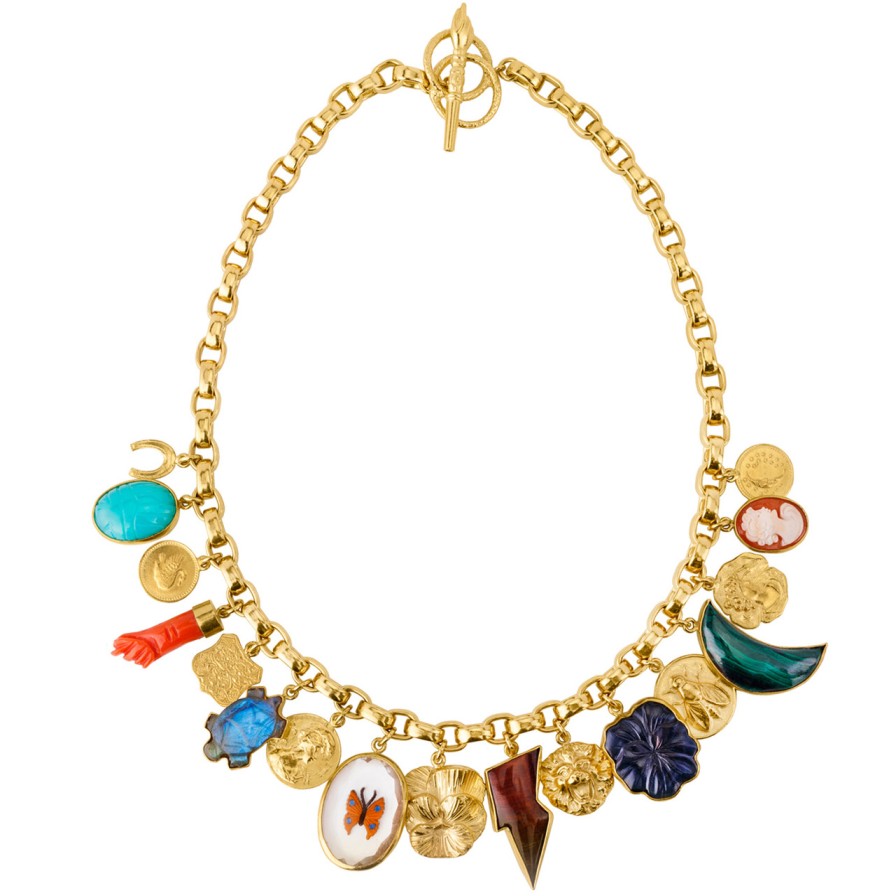 Necklaces Tomfoolery London | Chunky Charm Necklace