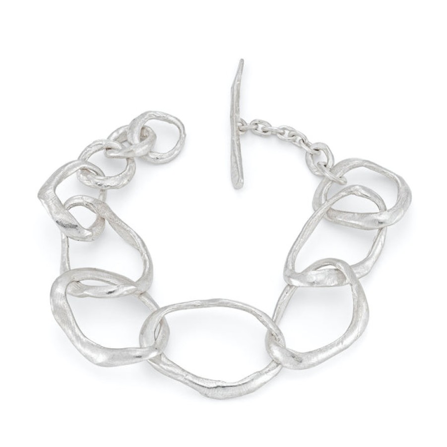 Bracelets Tomfoolery London | Stone Drawing Bracelet Silver