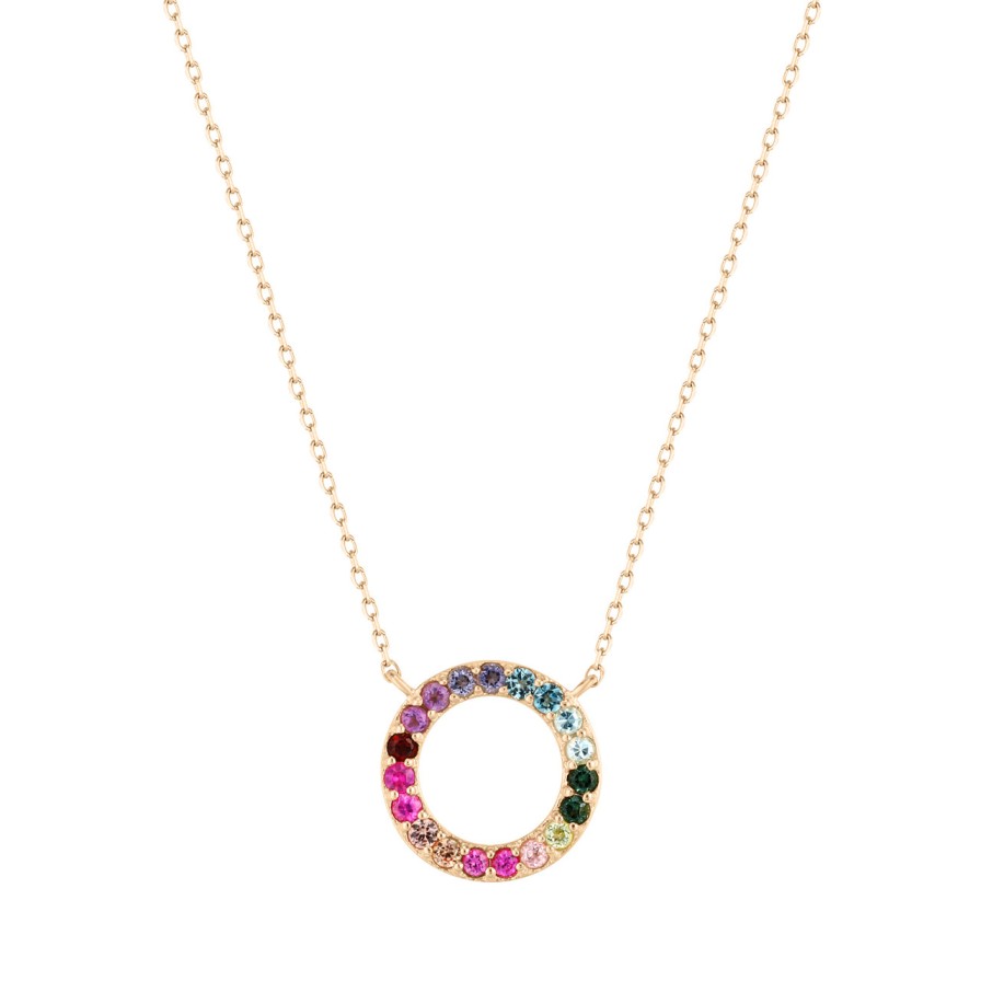 Necklaces Tomfoolery London | Rainbow Fade Pendant