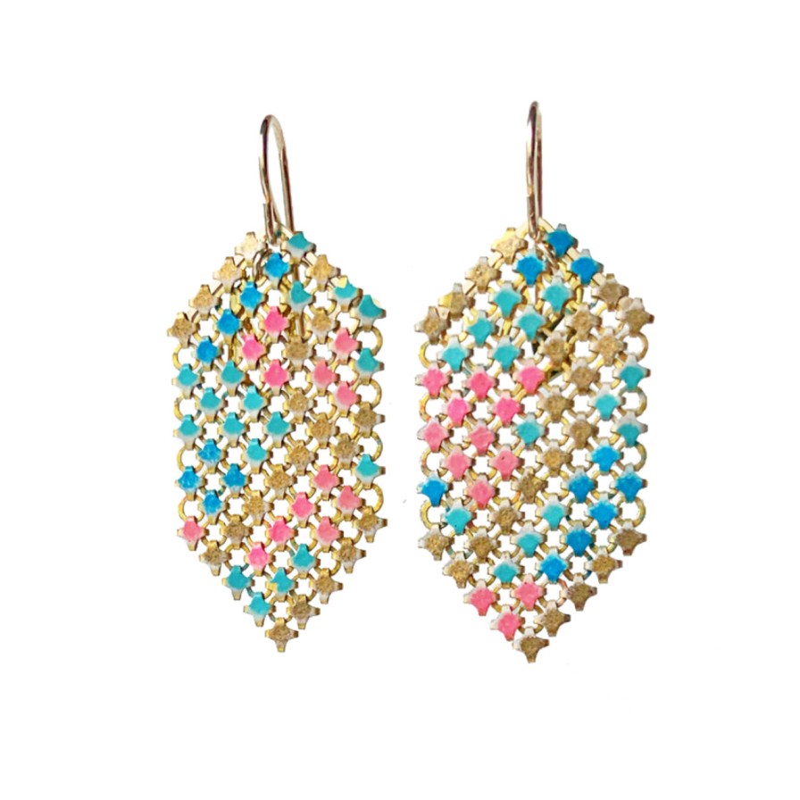 Earrings Tomfoolery London | Printemps Mesh Drop Earrings