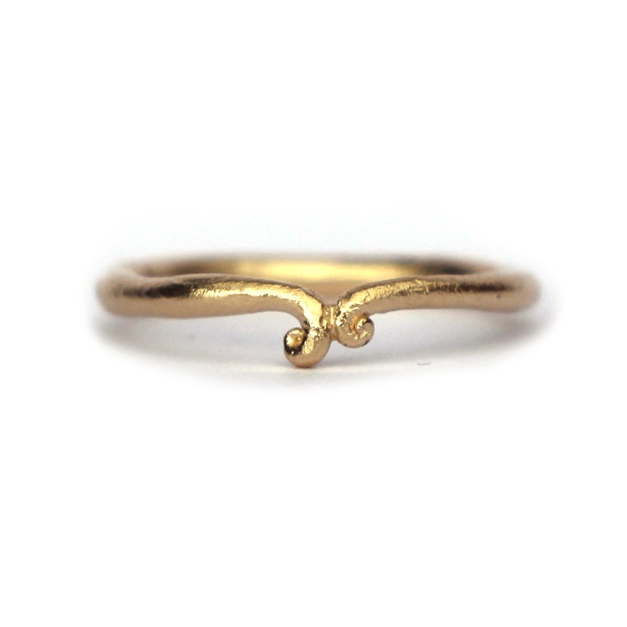 Rings Tomfoolery London | 14Ct Yellow Gold Kelp Midi Ring