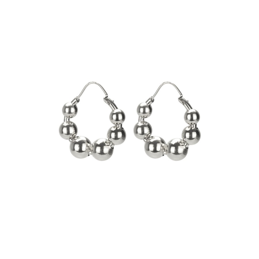 Earrings Tomfoolery London | Talon Hoop Earrings Silver