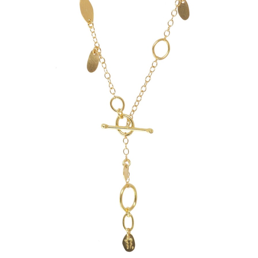 Necklaces Tomfoolery London | Litica 18Ct Gold T