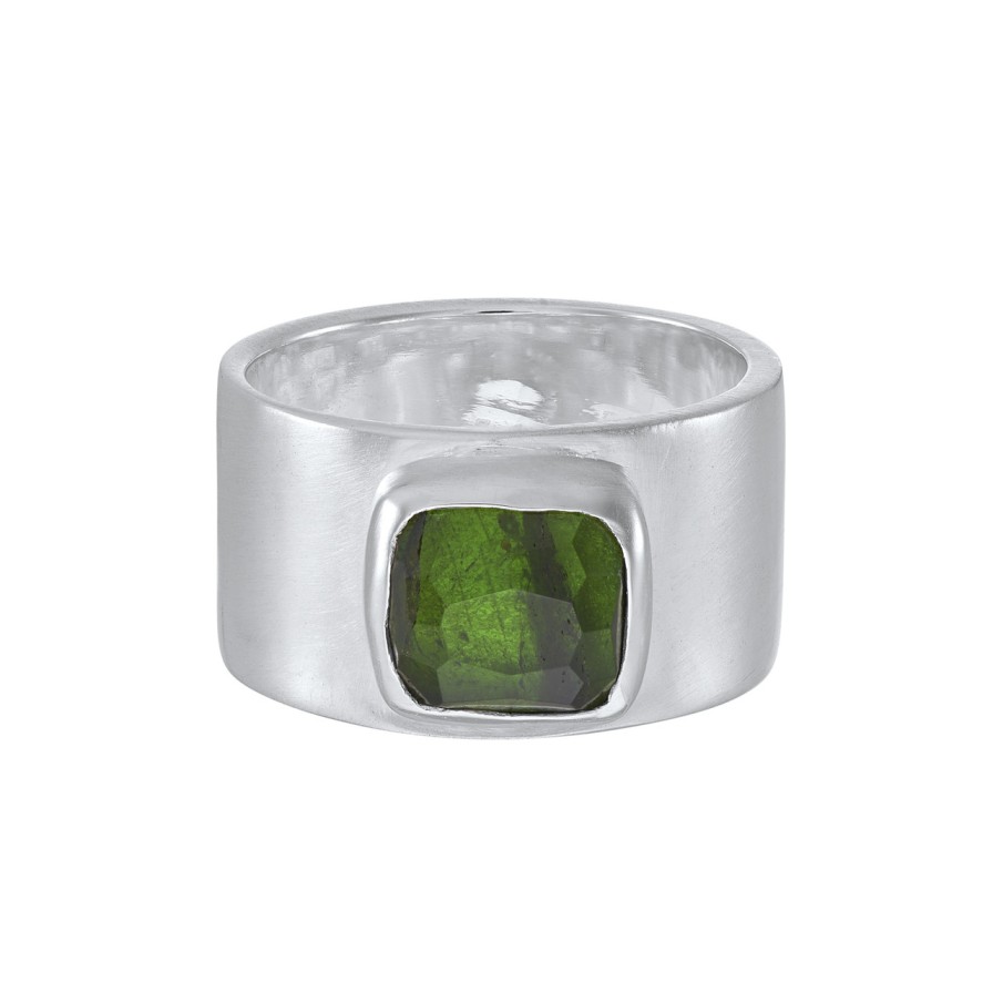 Rings Tomfoolery London | Tourmaline Wide Ring 0.3