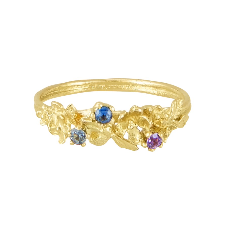 Rings Tomfoolery London | Beekeeper Sapphire Twist Ring