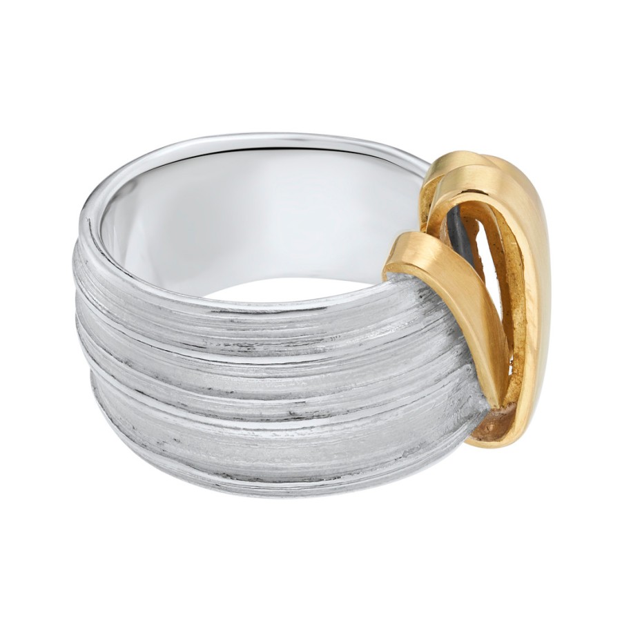 Rings Tomfoolery London | Gold Ribbon Art Ring