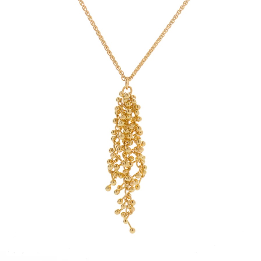 Necklaces Tomfoolery London | 18Ct Yellow Gold Delicate Adorn Pendant