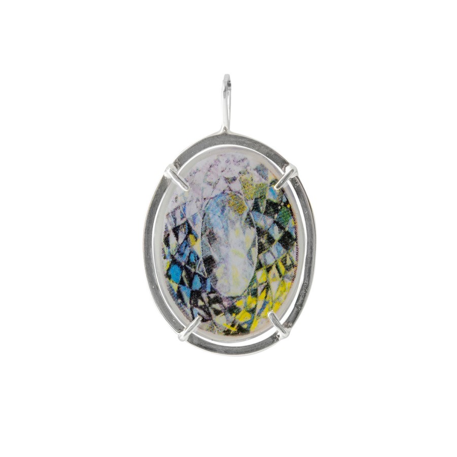 Necklaces Tomfoolery London | Agatha Gemstone Pendant Diamond