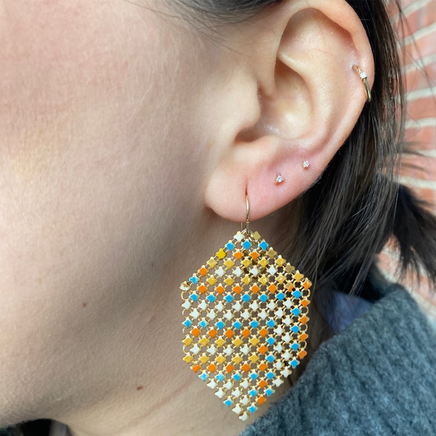 Earrings Tomfoolery London | Verano Mesh Drop Earrings