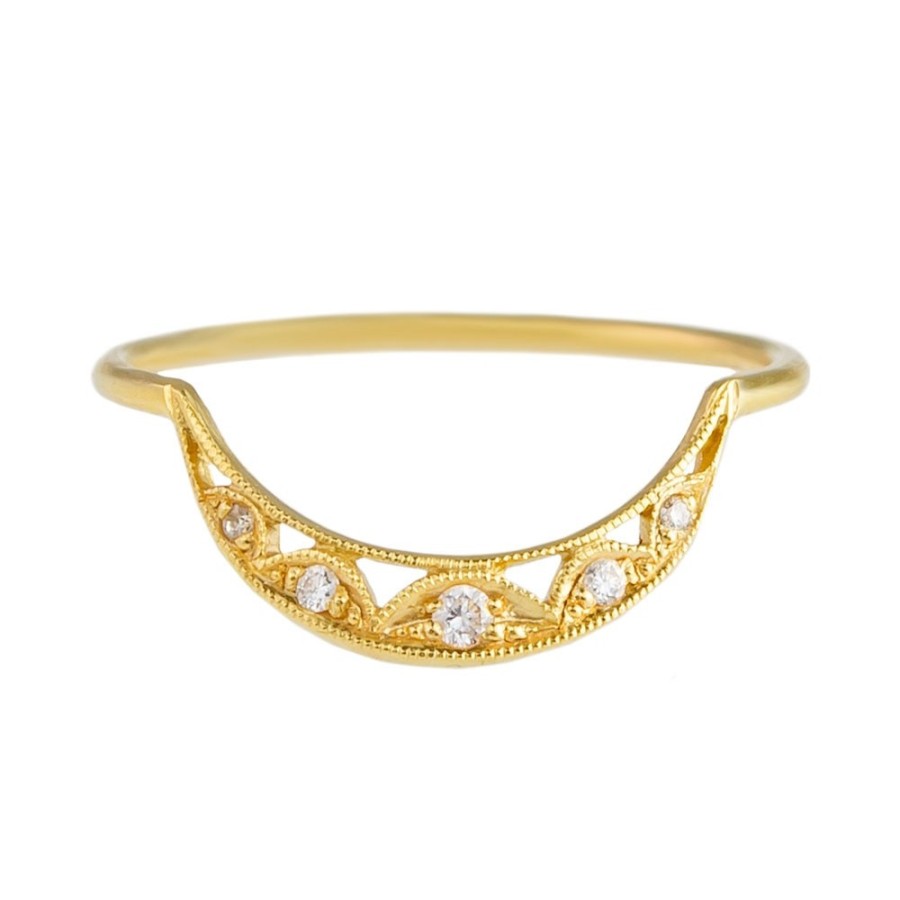 Rings Tomfoolery London | 14Ct Yellow Gold Diamond Honora Ring