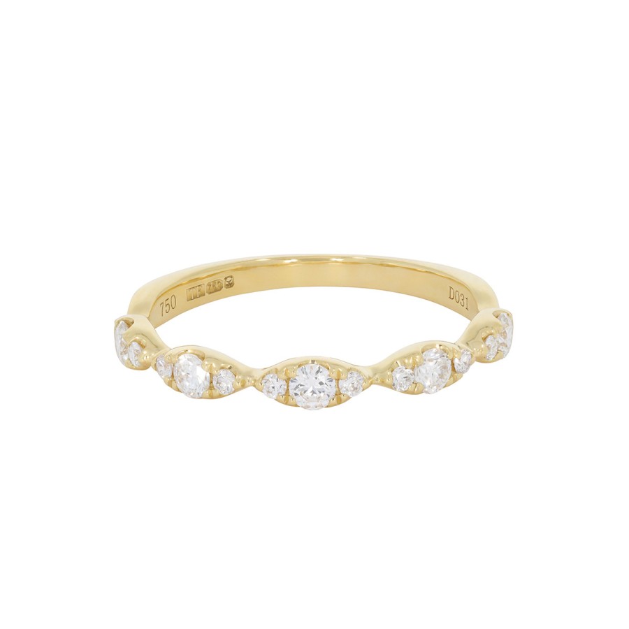 Rings Tomfoolery London | Marquise Diamond Half Eternity Ring